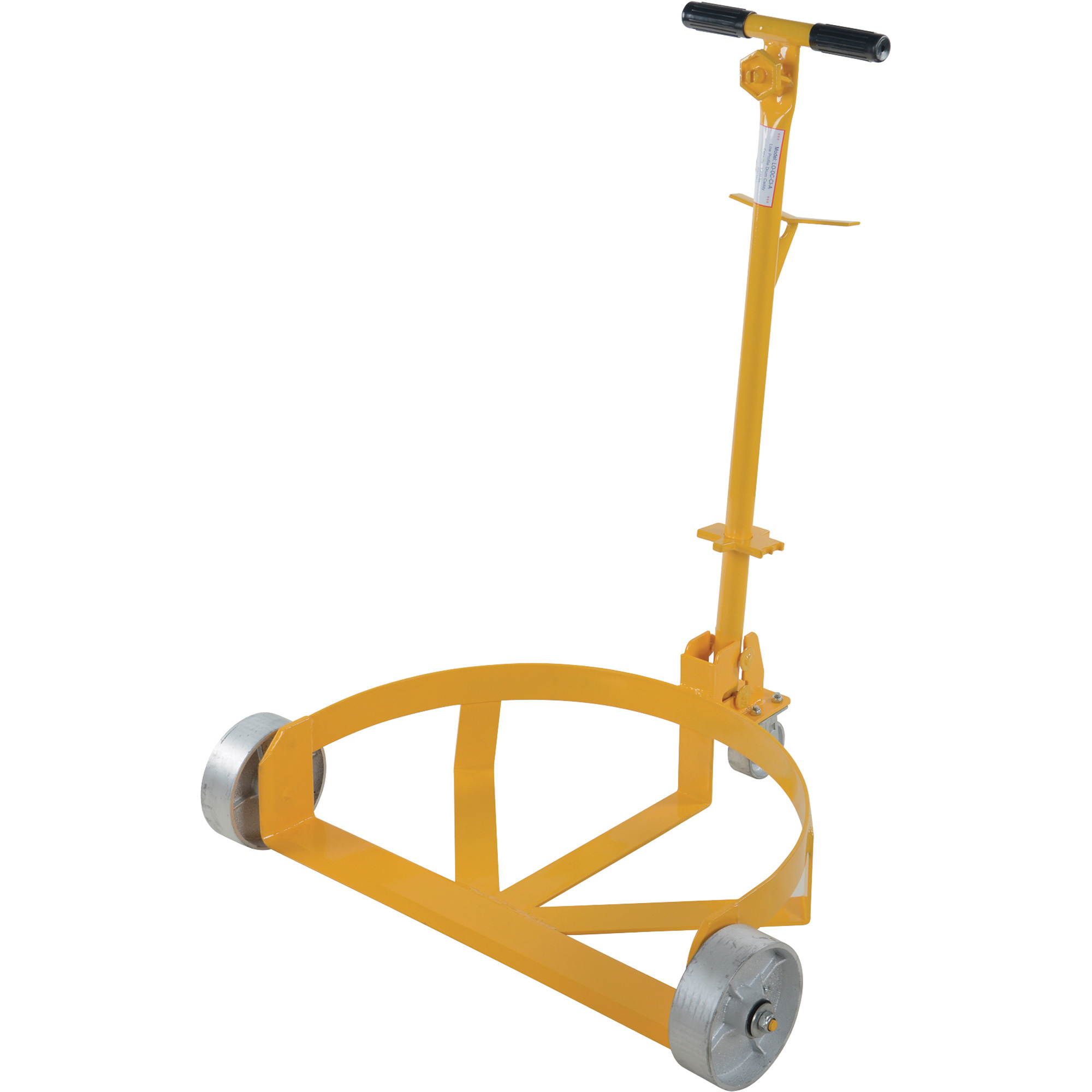 Vestil Lo-Profile Drum Caddy - 1200-Lb. Capacity, Removable Handle, Model# LO-DC-CI